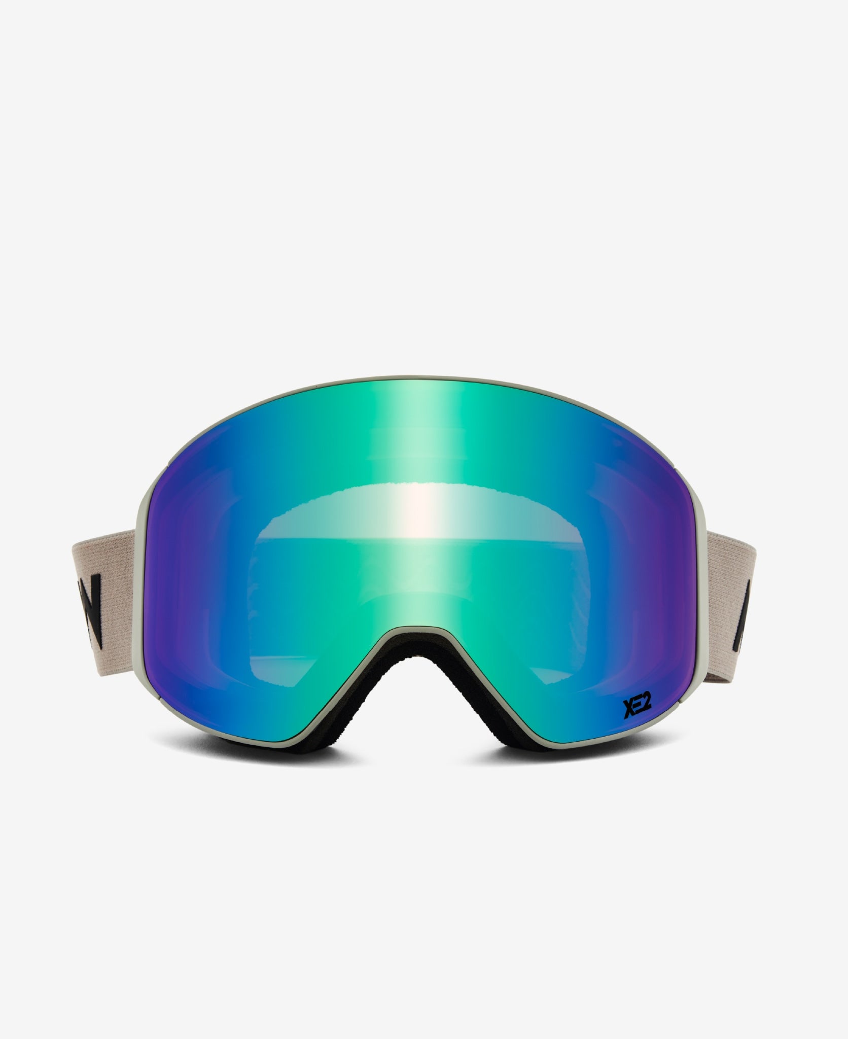 CLEAR XE2 Asian Fit - Light Grey Green Mirrored