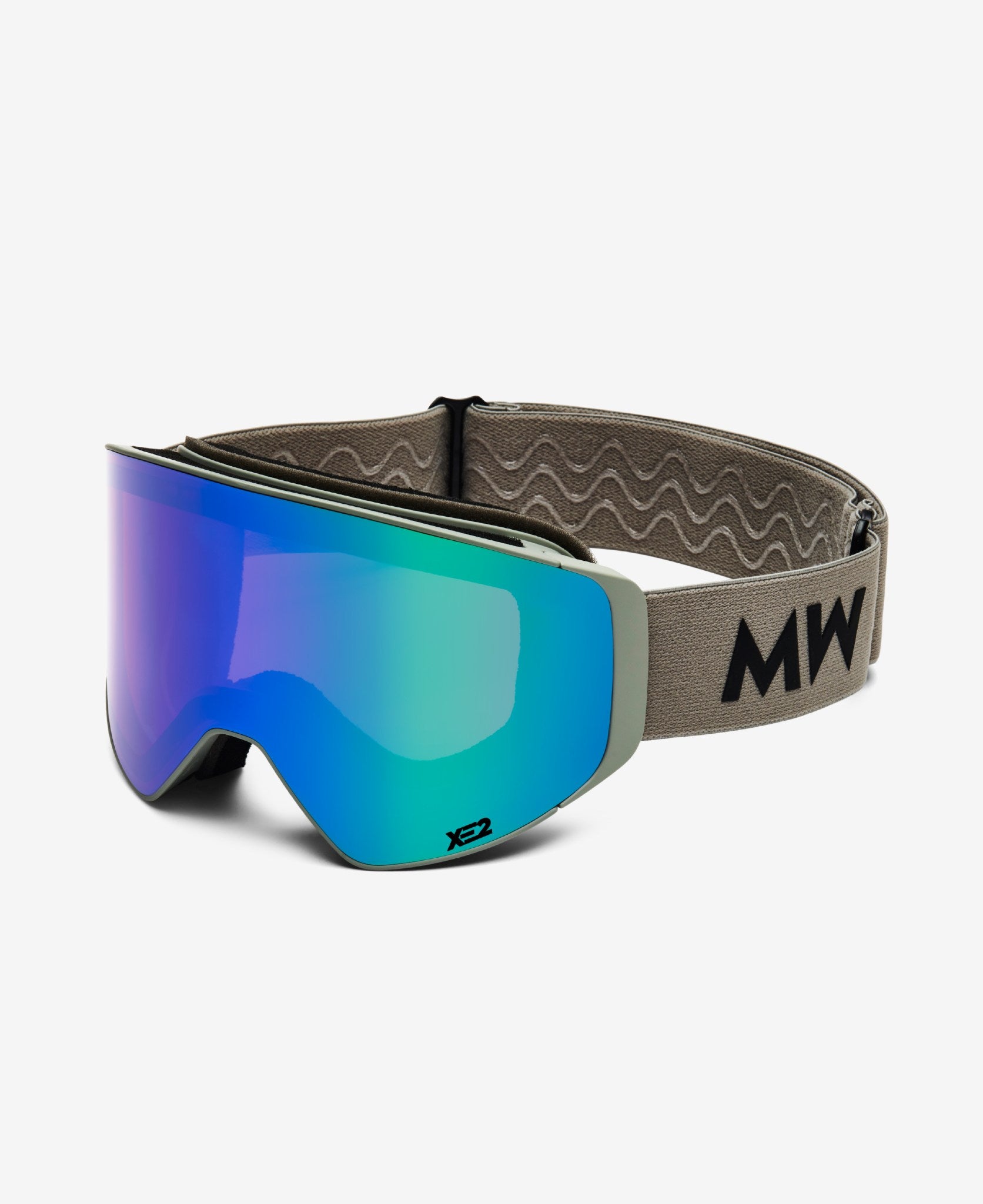 CLEAR XE2 Asian Fit - Light Grey Green Mirrored