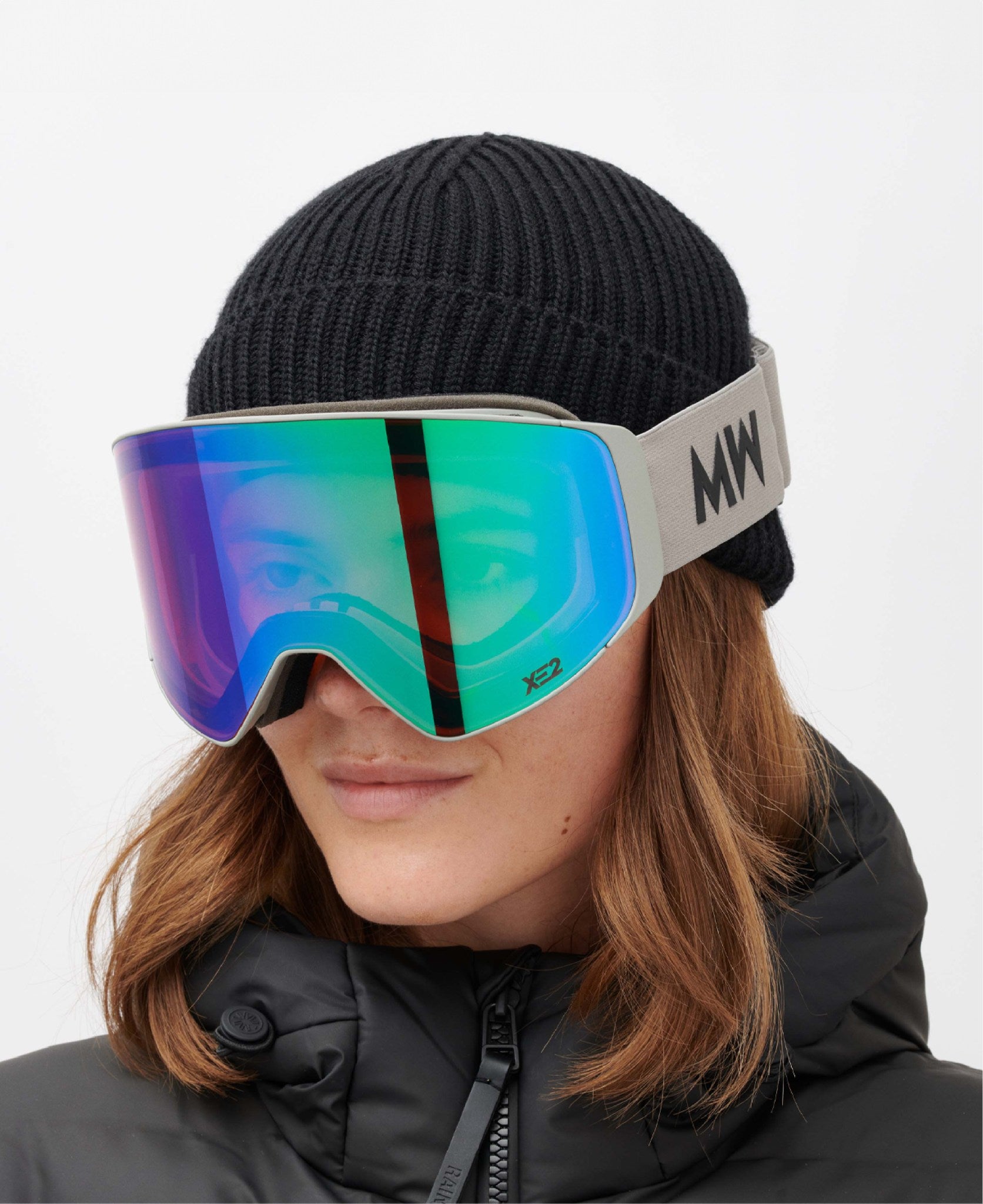 CLEAR XE2 Asian Fit - Light Grey Green Mirrored